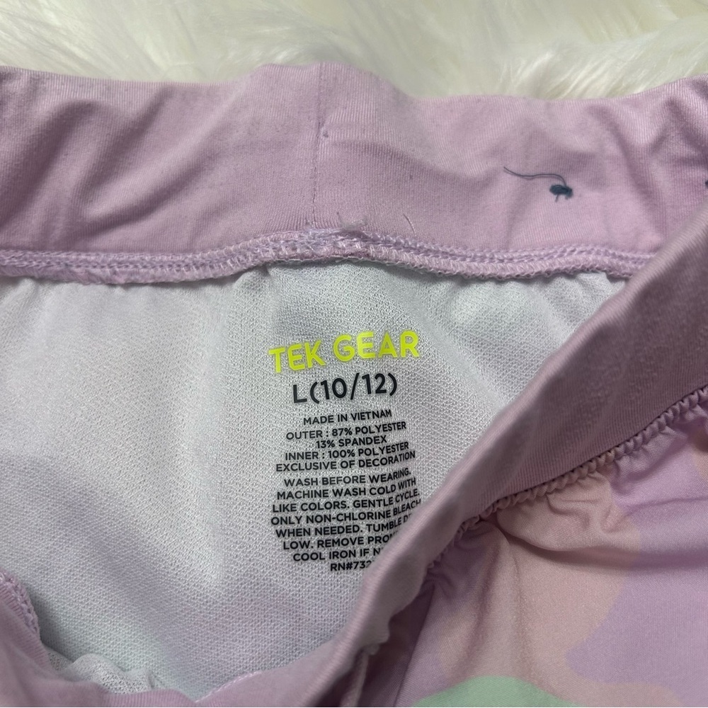 Size 10-12 GIRLS Tek Gear Colorful Athletic Shorts E2 - Picture 3 of 3